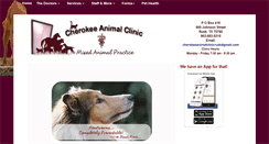 Desktop Screenshot of cherokeeanimalclinic.com